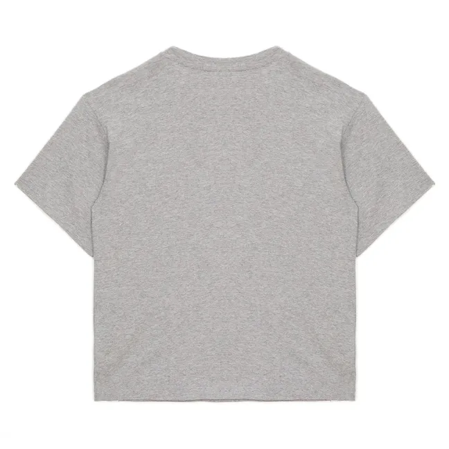 T-shirt Finn Bulldog Coton Bio | Gris chiné