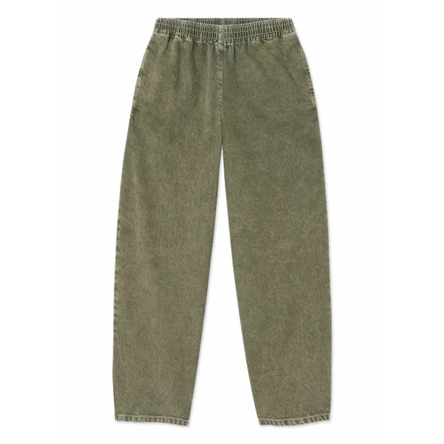 Pantalon Carotte Uzatown Coton | Olive