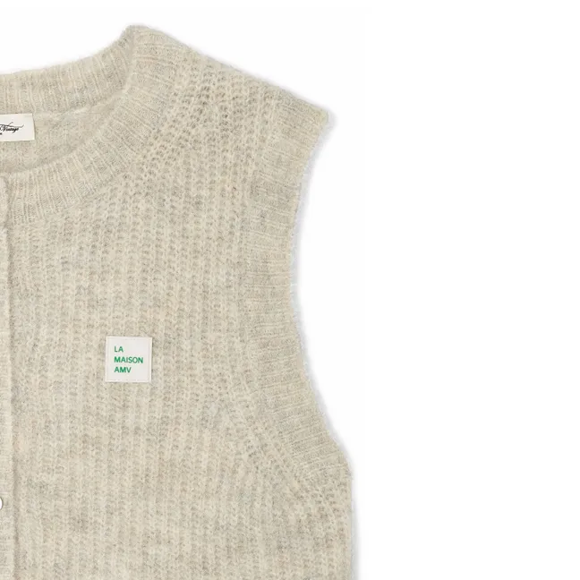 Gilet East Alpaga | Gris chiné