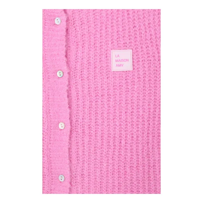Gilet East Alpaga | Rose bonbon