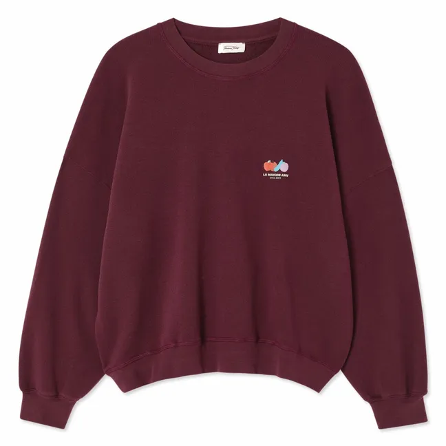 Sweat Atubay Coton | Lie de vin