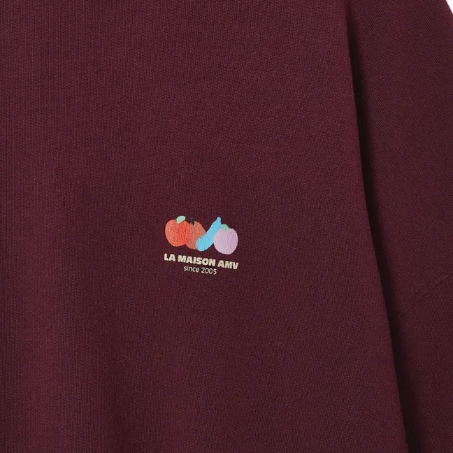 Sweat Atubay Coton | Lie de vin