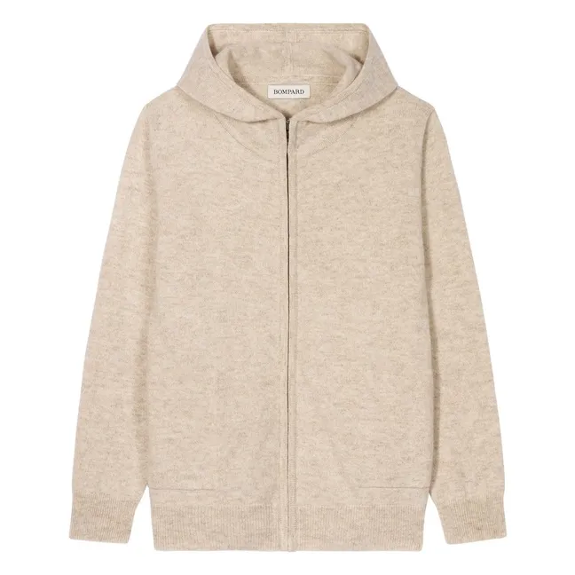 Pull à Capuche Cachemire | Sable