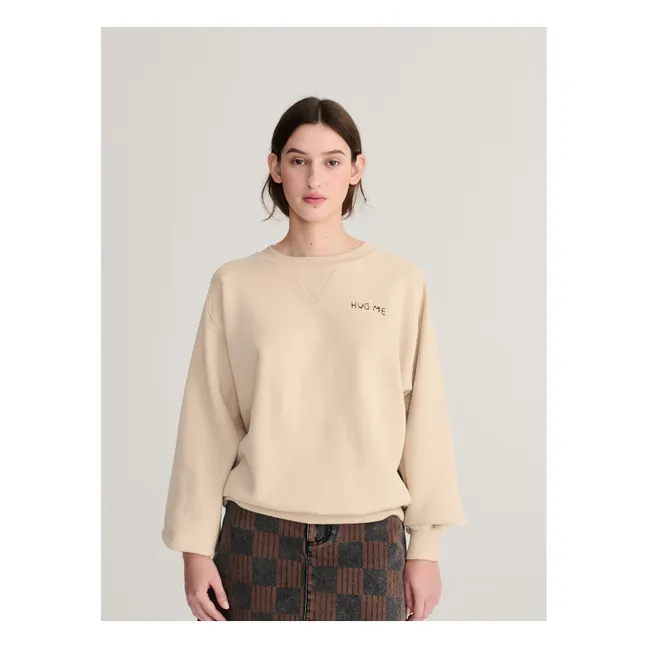 Sweat Hug Me Coton Bio | Beige