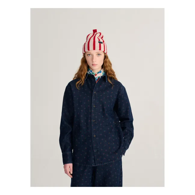Chemise Swamp Whirl Coton Bio | Bleu marine
