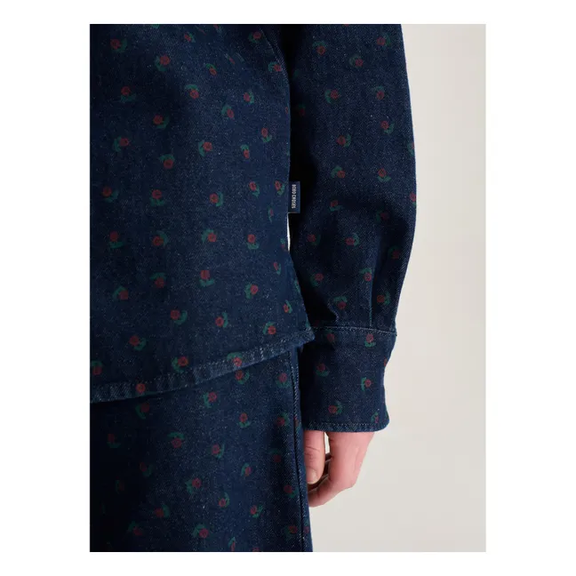 Chemise Swamp Whirl Coton Bio | Bleu marine