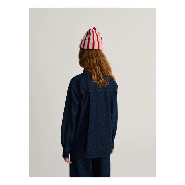 Chemise Swamp Whirl Coton Bio | Bleu marine