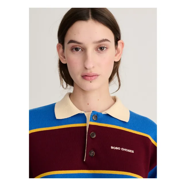 Sweat Polo Coton Bio | Bleu
