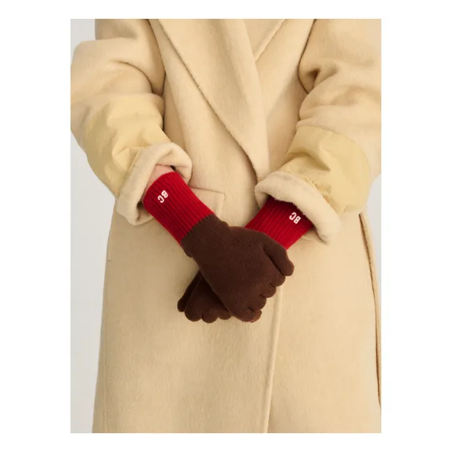 Gants Laine Mérinos Recyclée | Marron
