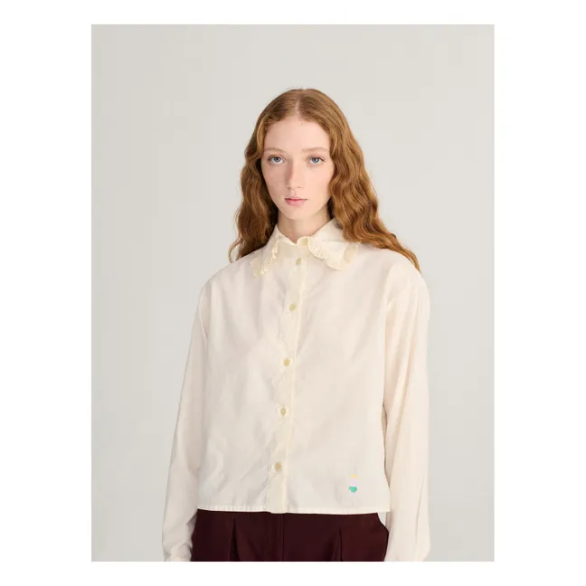 Chemise Popeline de Coton Bio | Ecru