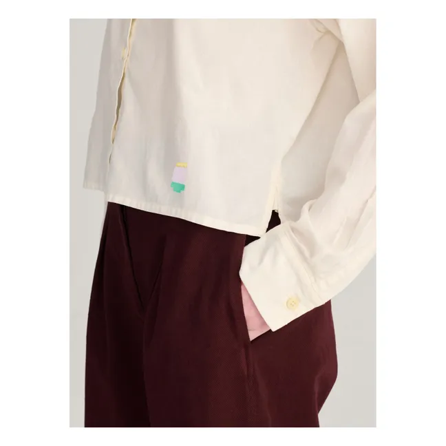 Chemise Popeline de Coton Bio | Ecru