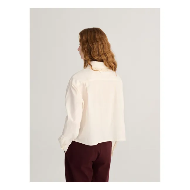 Chemise Popeline de Coton Bio | Ecru
