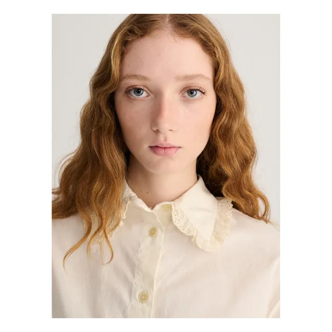 Chemise Popeline de Coton Bio | Ecru