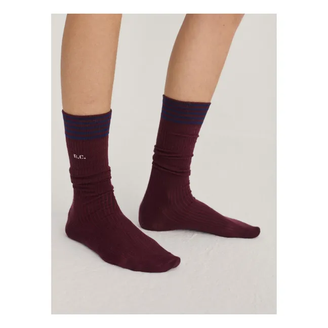 Chaussettes Coton Bio | Bordeaux
