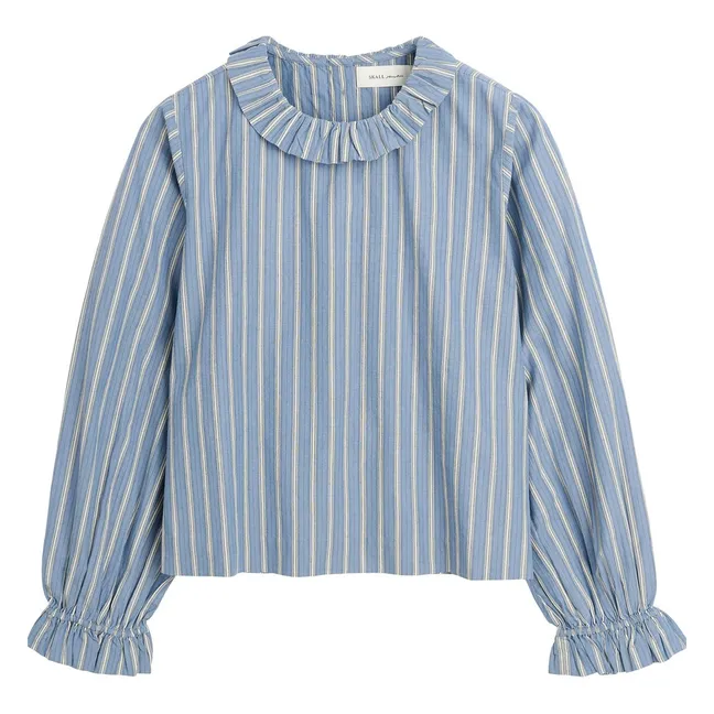 Blouse Cornflower Coton Bio | Bleu