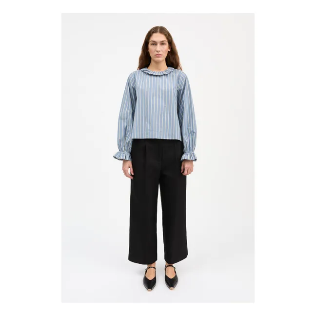 Blouse Cornflower Coton Bio | Bleu