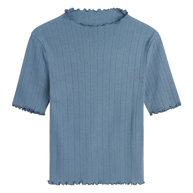 T-shirt Edie Coton Bio | Bleu gris