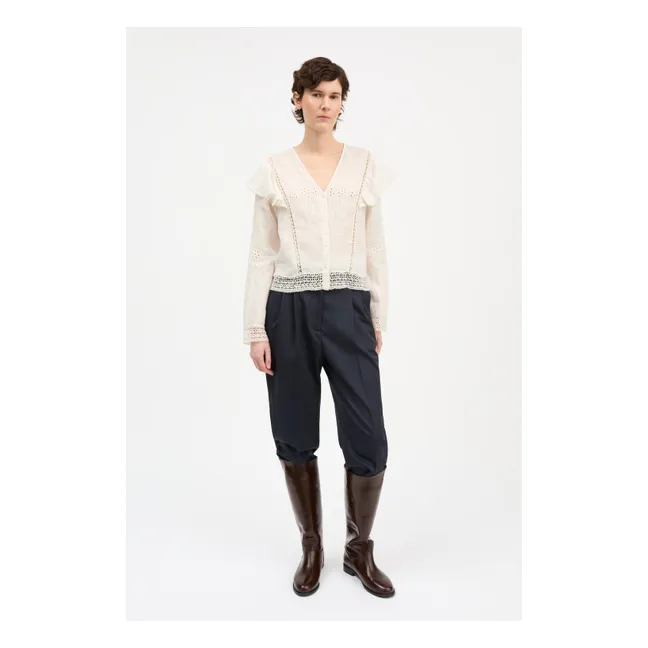 Blouse Velina Lin | Blanc