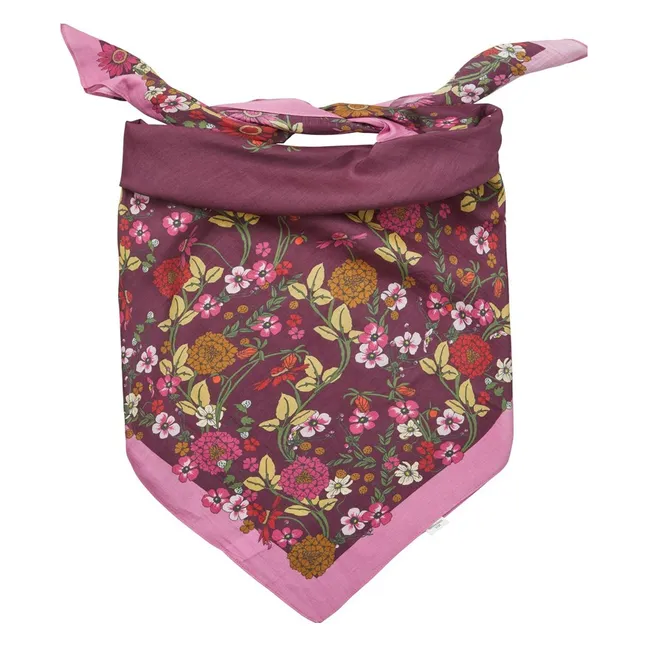 Foulard Elyfiora Coton et Soie | Violet
