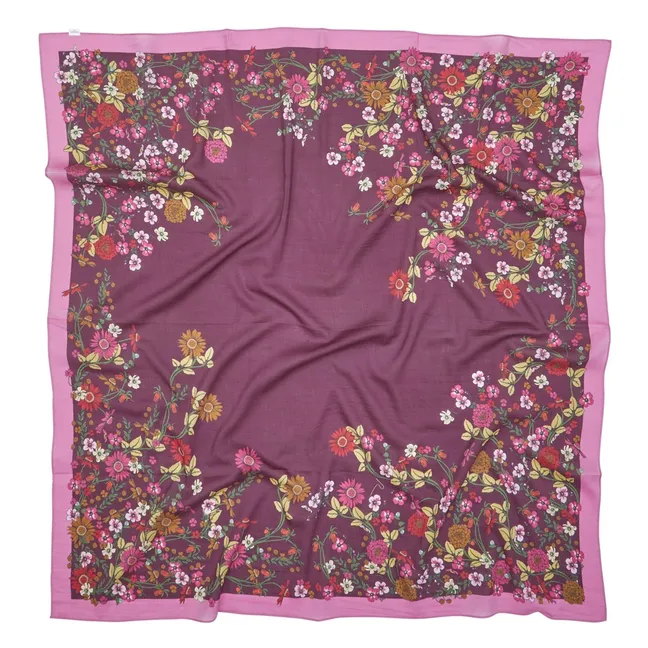 Foulard Elyfiora Coton et Soie | Violet
