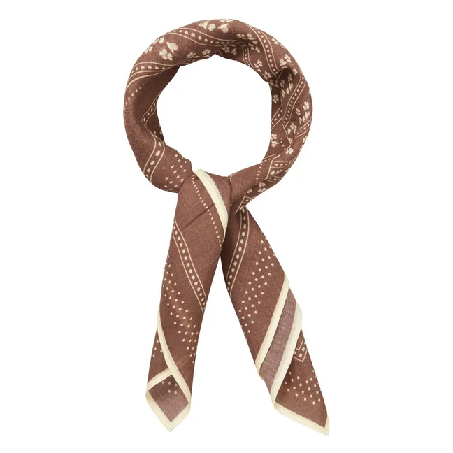 Foulard Talianna Coton | Chocolat