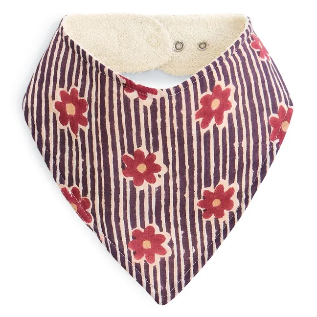 Bami Striped Bib | Navy blue
