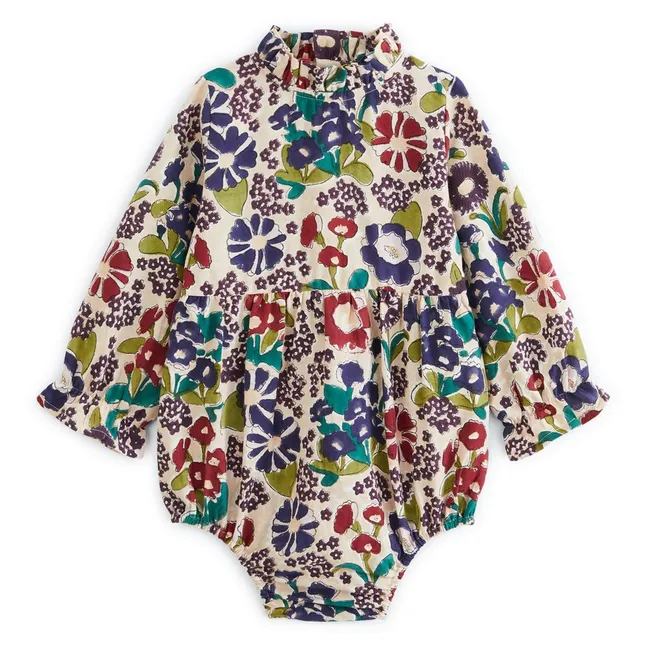 Barboteuse Mili Fleurie | Beige