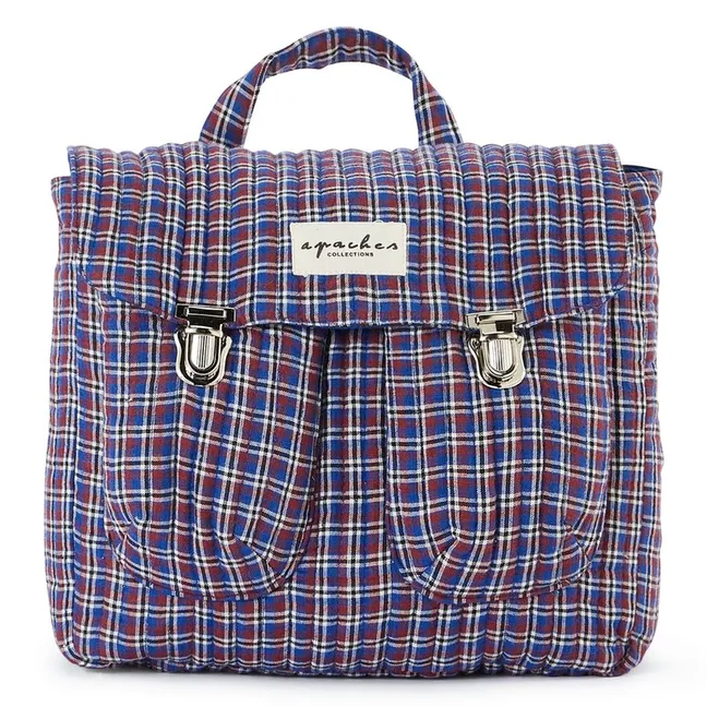 Sac à dos Suji Carreaux | Bleu