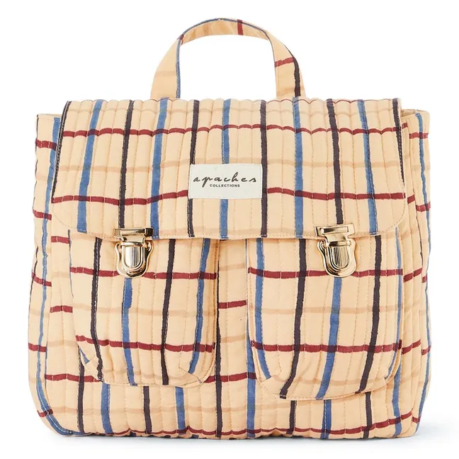 Sac à dos Suji Carreaux | Beige
