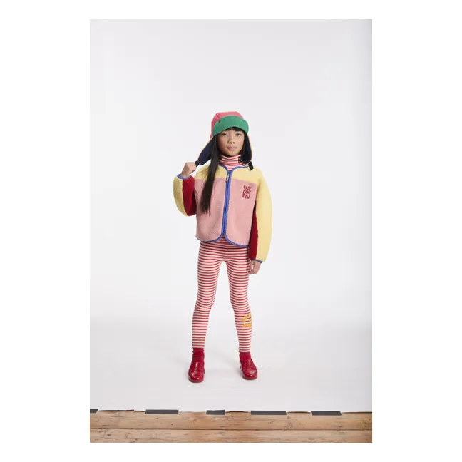 Colorblock Sherpa Jacket | Pink