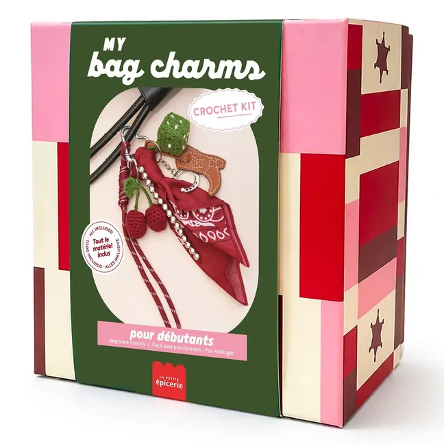 Kit de charms en crochet - Cherry Cowboy