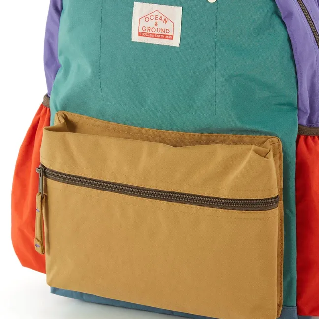 Sac à Dos Color Block Multi | Vert émeraude
