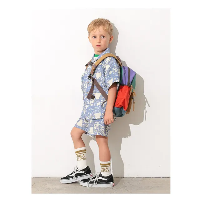 Sac à Dos Color Block Multi | Vert émeraude