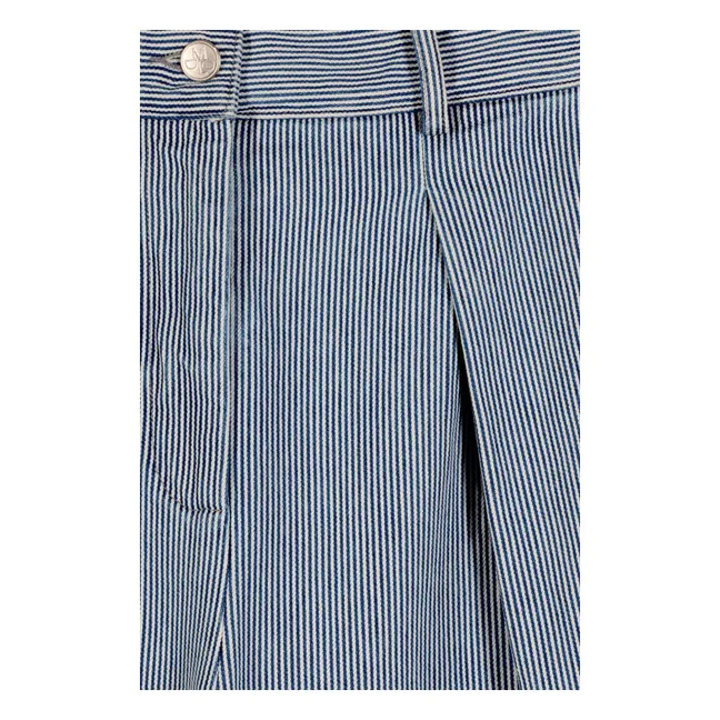 Bermuda Spencer Coton | Bleu