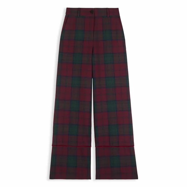 Pantalon Carreaux Romeo | Bordeaux