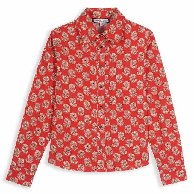 Chemise Alana Popeline | Rouge