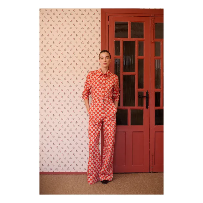 Chemise Alana Popeline | Rouge