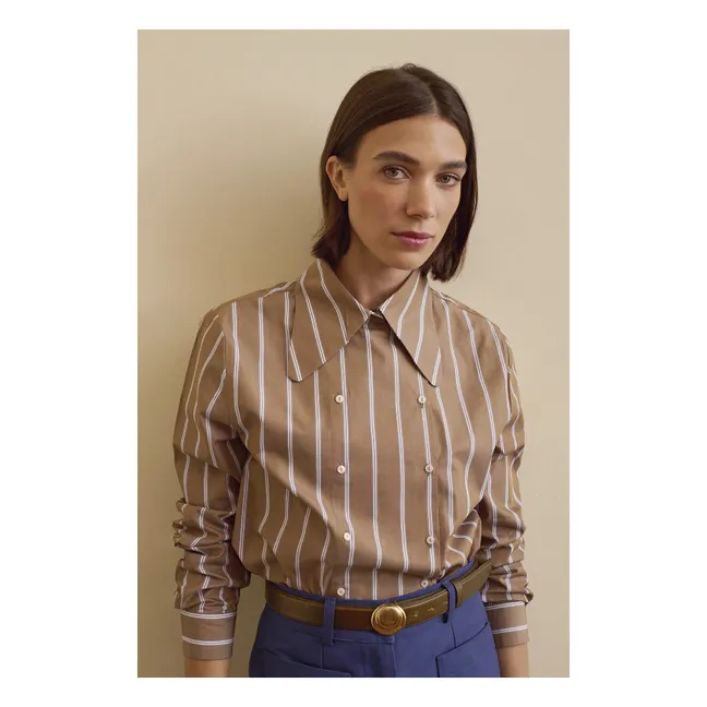 Chemise Bailey Coton | Marron clair 