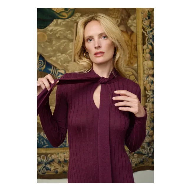 Robe Madeleine Laine | Bordeaux