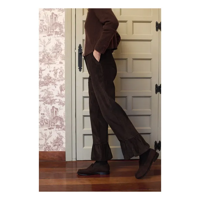 Pantalon Percy Coton | Marron
