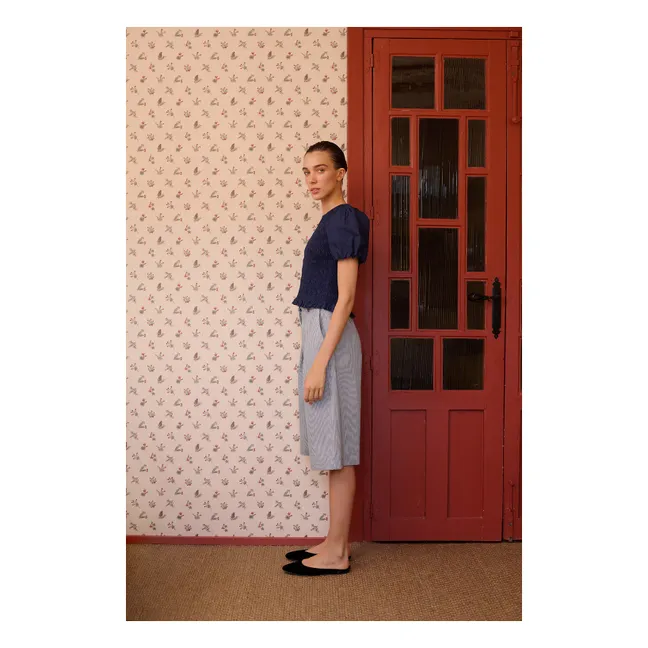 Bermuda Spencer Coton | Bleu