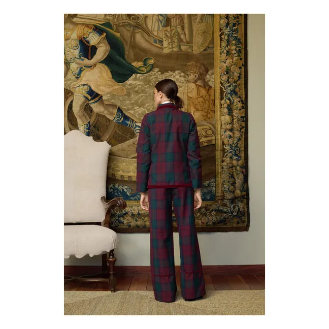 Veste Carreaux Jude | Bordeaux
