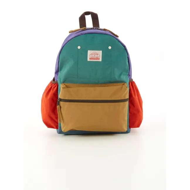 Sac à Dos Color Block Multi | Vert émeraude