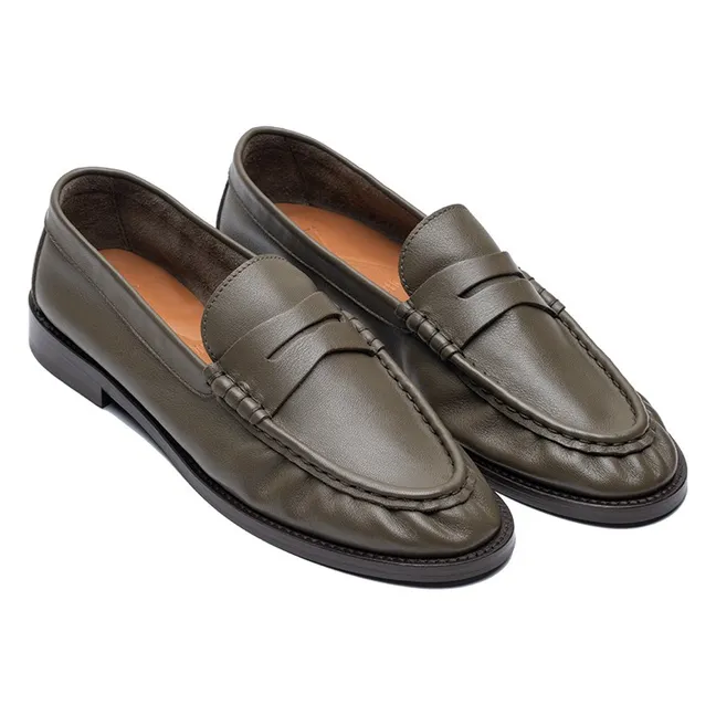 Mocassins Freddie Cuir | Gris