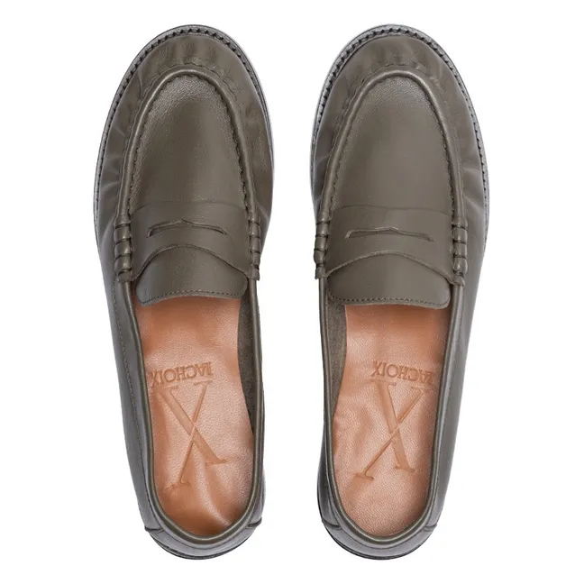 Mocassins Freddie Cuir | Gris