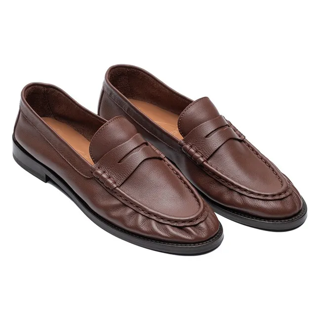 Mocassins Freddie Cuir | Chocolat