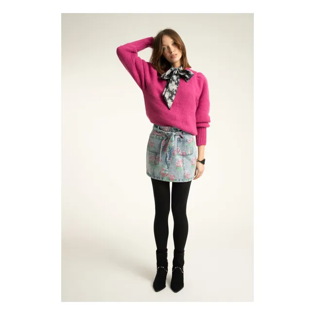Pull Laine | Rose fuschia