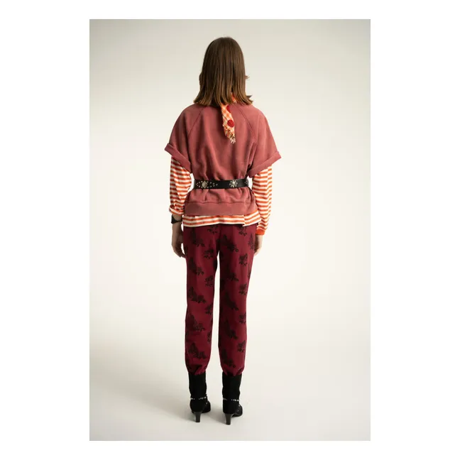 Sweat Violette Coton Bio | Bordeaux