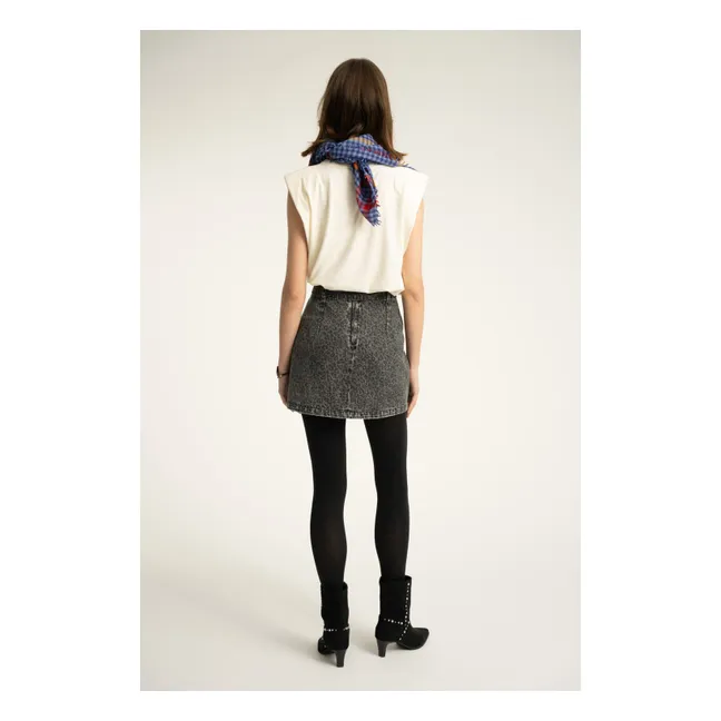 Jupe Animal Coton | Washed Black