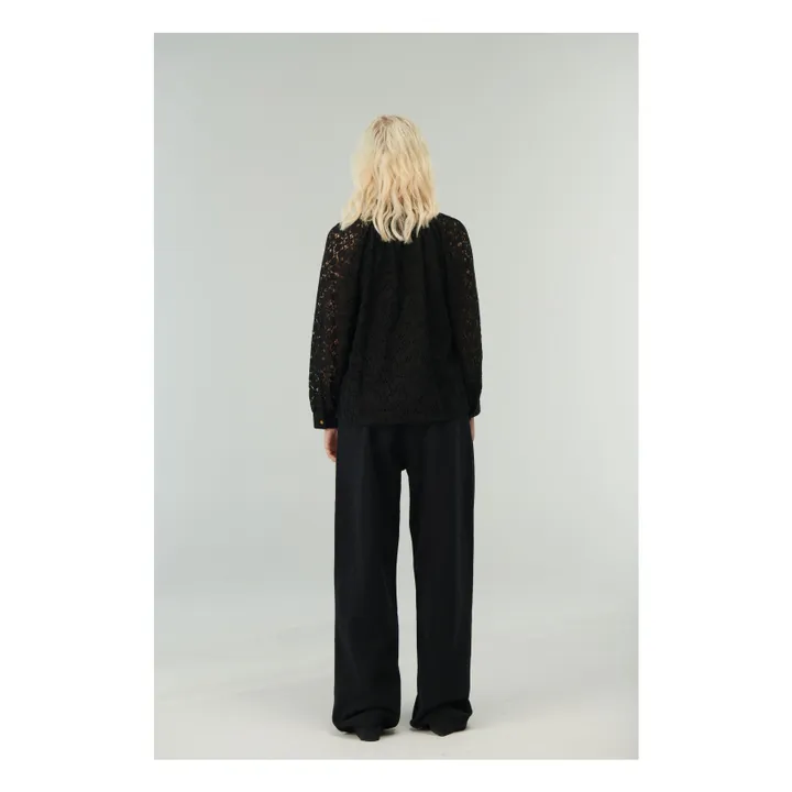 Blouse Curtis Soie | Noir- Image produit n°6